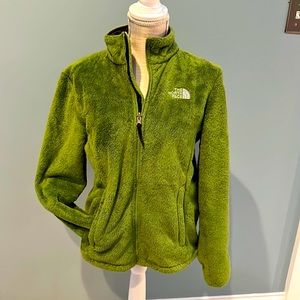 The North Face Osito Women’s Green fleece zip up jacket size Medium